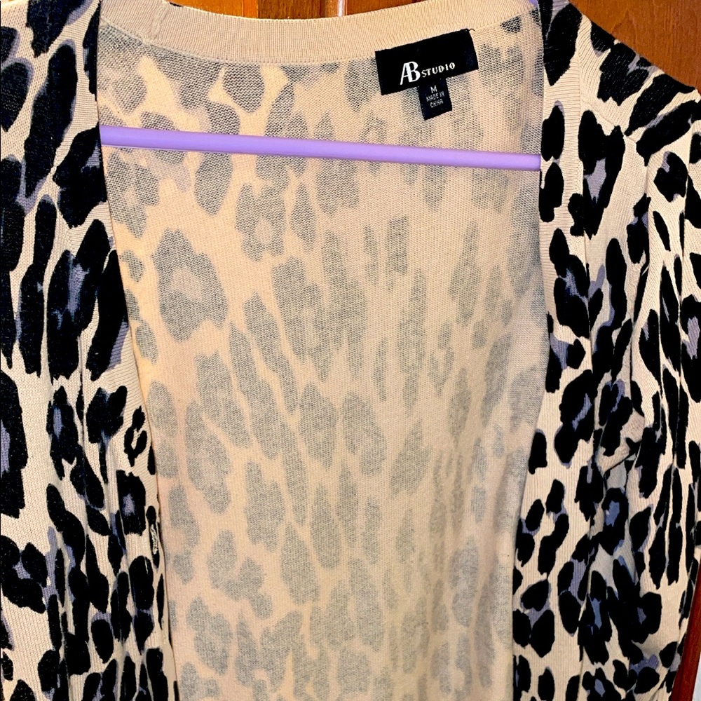 Animal Print Cardigan